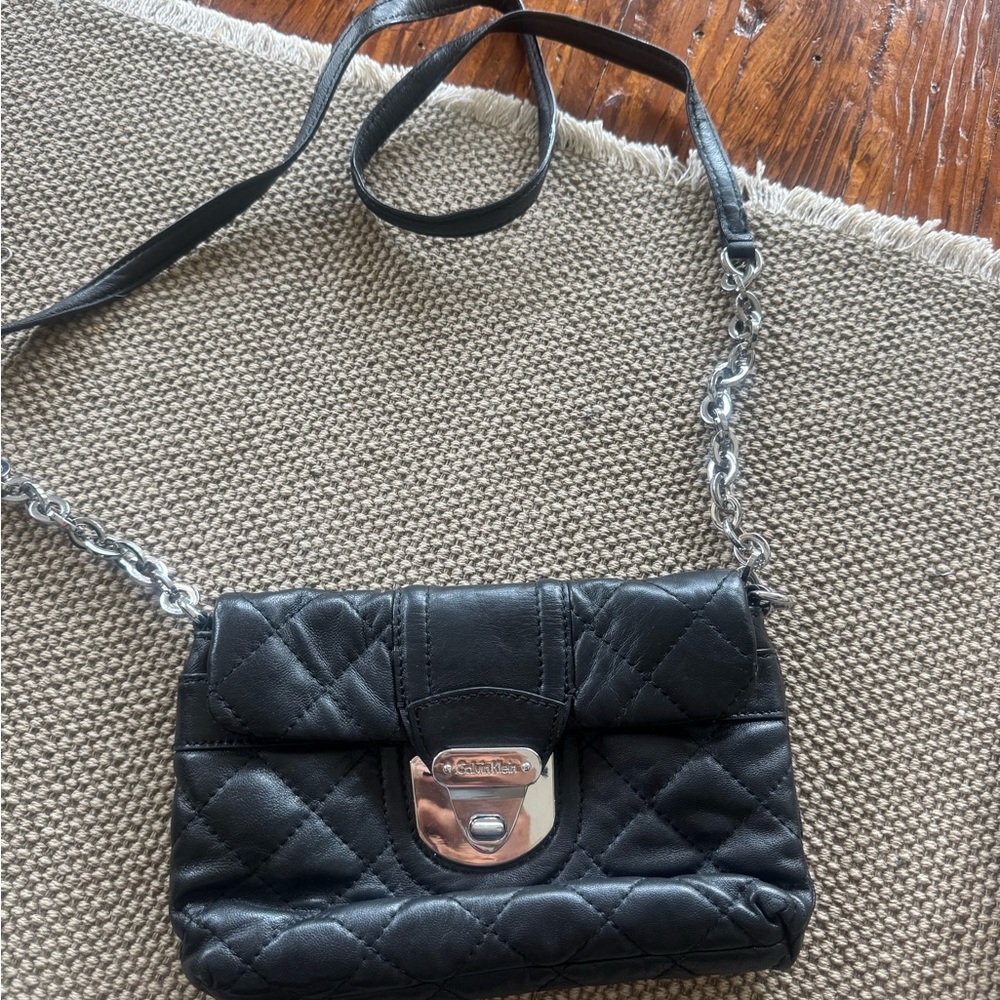 Juicy couture Black Quilted Leather Shoulder Bag